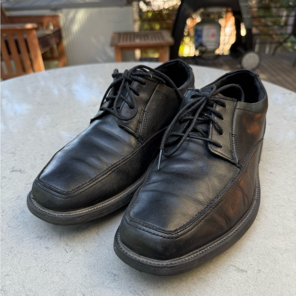Bostonian Black Leather Men's Oxfords Size 8.5 W